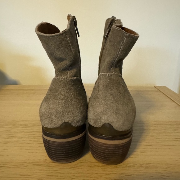 MTNG Molly Taupe Suede Ankle Boots - Picture 2 of 4